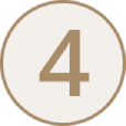 Number four in a circular design.