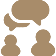 Chat icons with speech bubbles